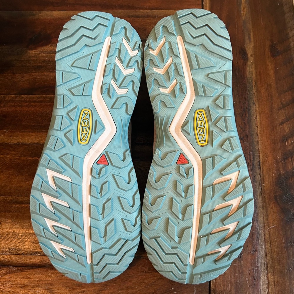 KEEN NXIS Speed Hiking Shoes Women 8‎ Gray Teal Trail Sneaker 1029008 - Picture 9 of 11